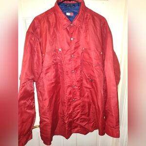 ♥️ 🤍 💙 Vintage Tommy Hilfiger mens button up. SZ XL